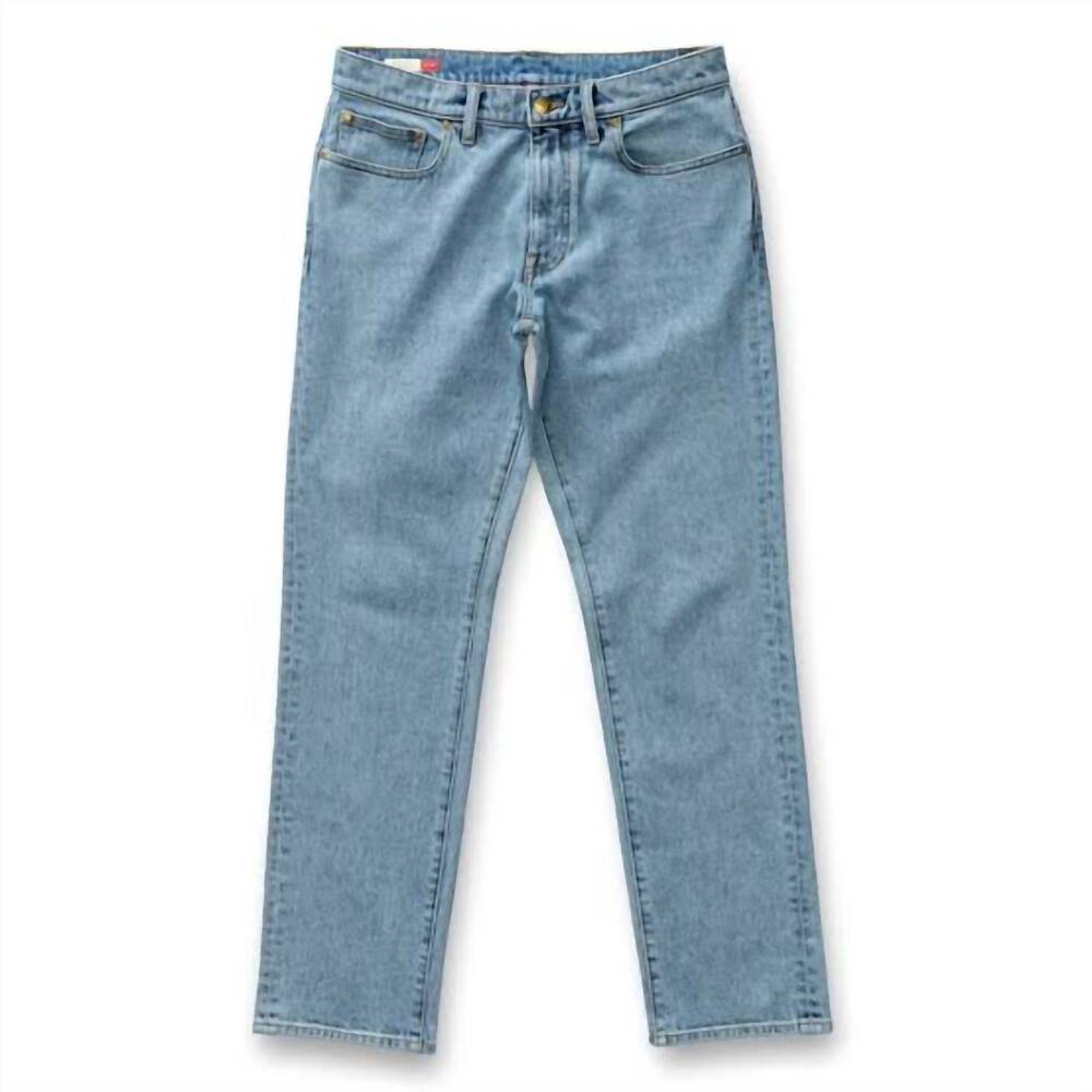 NEW DUCK HEAD men's slim straight fit jeans in vintage wash
